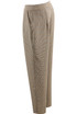 Glen Plaid Pleated Tapered Trousers - 2 Colours