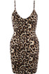 Leopard Print Jersey Mini Dress