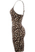 Leopard Print Jersey Mini Dress