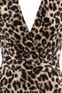 Leopard Print Overlap Maxi Dress