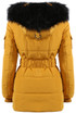 Faux Fur Hood Zipped Parka Jacket - 4 Colours