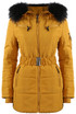 Faux Fur Hood Zipped Parka Jacket - 4 Colours