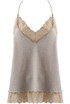 Lurex Lace Trim Crossover Straps Cami - 3 Colours