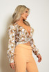 Loop Chain Twist Front Blouse - 3 Colours