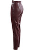 Scallop High Rise Faux Leather Pants - 3 Colours