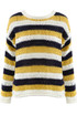 Horizontal Knitted Stripes Jumper