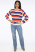 Horizontal Knitted Stripes Jumper