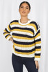 Horizontal Knitted Stripes Jumper