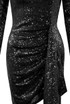 Sequin Open Back Ruched Dress - 4 Colours