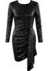 Sequin Open Back Ruched Dress - 4 Colours