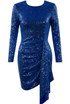 Sequin Open Back Ruched Dress - 4 Colours