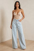 Satin Lace Mesh Bodysuit