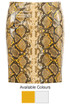 PU Snake Pattern Vinyl Skirt