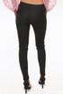 Black Waxed Skinny Jeggings