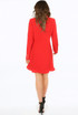 Frill Hem Longline Double Breasted Dress 