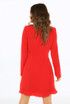 Frill Hem Longline Double Breasted Dress 