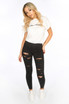 Ripped Denim Jeggings