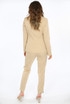 Pinstripe Asymmetric Blazer & Trouser Suit - 3 Colours