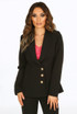 Double Breast Flare Hem Blazer