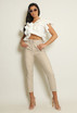 Tailored Buckle Belt Pants