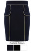 Golden Piping Tailored Skirt