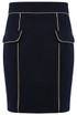 Golden Piping Tailored Skirt