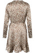 Animal Print Wrap Over Dress