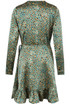 Animal Print Wrap Over Dress