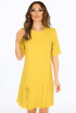Pleated Hem Short Sleeves Dress