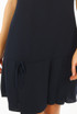 Pleated Hem Short Sleeves Dress