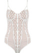 Lace Trim Padded Bodysuits