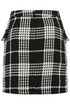 Tweed Check Pattern Mini Skirt