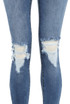 Ripped Knee Dark Denim Jeans