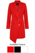 Asymmetric Double Button Blazer Dress 