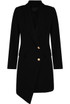 Asymmetric Double Button Blazer Dress 