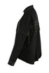 Black Denim Jacket With Diamante Fringe