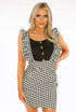 Monochrome Print Pinafore Dress - 2 Prints