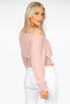 Off Shoulders Pleated Top