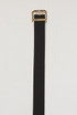 D Buckle Faux Leather Belt