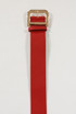 D Buckle Faux Leather Belt