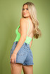 Neon Cowl Neck Bodysuit - 4 Colours