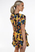 Overlap Frill Hem Floral Dress