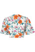 Floral Tie Up Crop Top