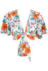Floral Tie Up Crop Top