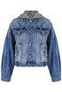 Denim Hooded Button Up Jacket