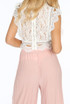 Lace Trim Mesh Tops - 2 Colours