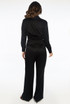 Shawl Lapel Wrap Knot Blouse & Trouser Co-ords