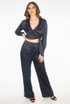 Shawl Lapel Wrap Knot Blouse & Trouser Co-ords