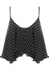 Polka Dot Chiffon Tier Cami Top