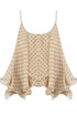 Polka Dot Chiffon Tier Cami Top